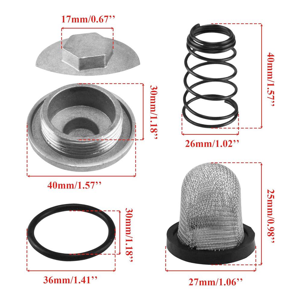 

New Car Oil Drain Plug Filter Set Repair For Gy6 50Cc 125Cc 150Cc Scooter Moped