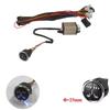 Universal Car Seat Heater Kit Fit 2 Seats 12V Carbon Fiber Heating Pads 3 Levels Round Dual Control Switch System With Harness