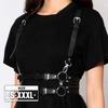 Donna Moda Pelle Imbracatura Cintura Vita Borchie Decorazione Cinghie Decorative Imbracatura Bretelle per Donne Abbigliamento Gotico Accessori