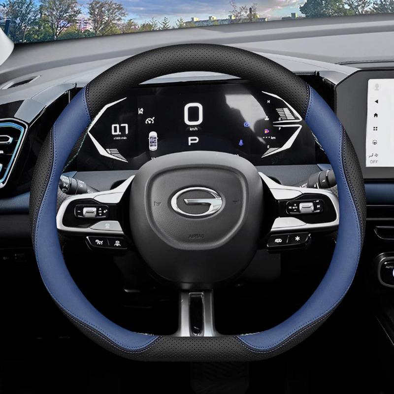 For GAC GS4 Trumpchi GS4 Max PLUS 2026 2026 D Type Leather Car Steering Wheel Cover Comfortable Handle Case Interior Accessories