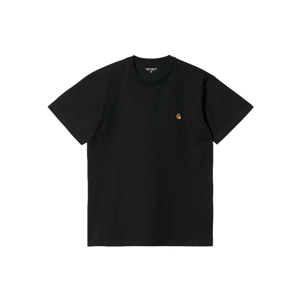 Carhartt WIP S/S Chase T-Shirt Black/Gold Men Streetwear I026391-00F-XX