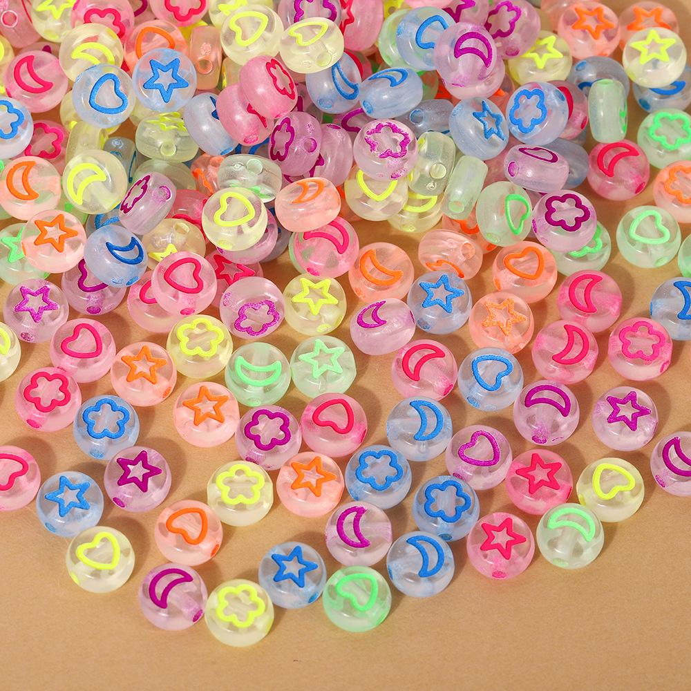 Acrylic Letter Beads for Kids' Jewelry Making – Educational DIY Beading Accessories