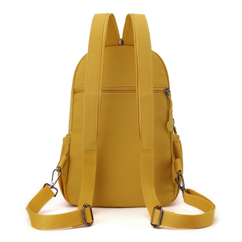 Multi-Functional Backpack Women's Chest Bag Solid Color Crossbody Bag