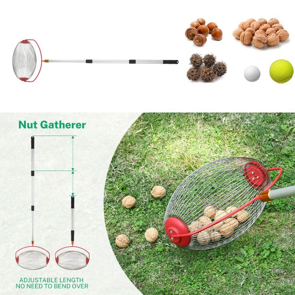 Outdoor Manual Tools Retractable Garden Tools Ball Collector Fruit Picker Ball Picker Nut Harvester