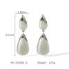 Phoenix Trendy Fashionable Personality 18K Gold Plated Stainless Steel Teardrop Earrings for Women, High-end Ins Style