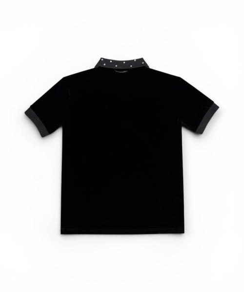Bonseullipi Crystal Stud Edge Polo (Black)