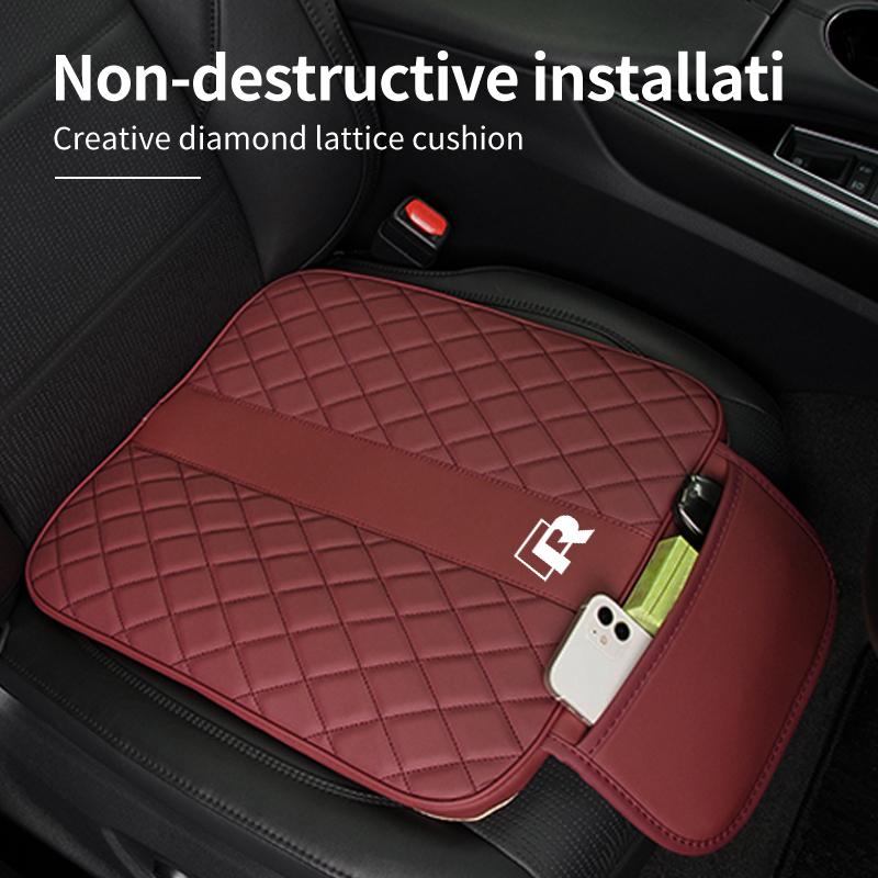 For Volkswagen VW Leather Car Seat Cover Cushion Anti Slip Protectors Cover Pad Golf Polo 4 5 6 Passat B5 B6 B7 CC Jetta Tiguan zj8