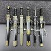 Katana Sword Pendant Keychain Mini cutlery Model with Sheath Toy Knife Metal Anime Key Ring Ornament Purse Charm Accessories