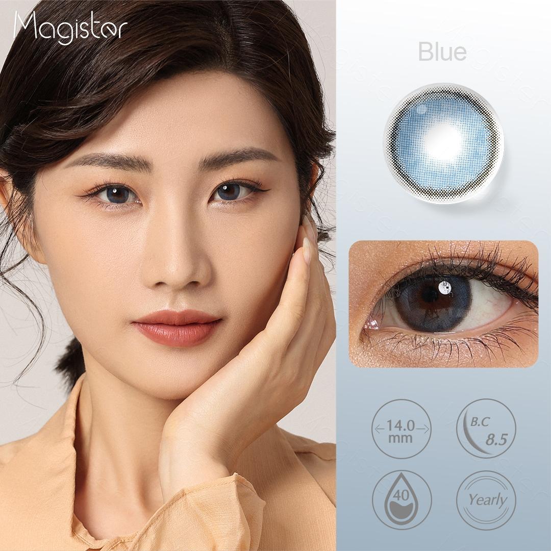 

Косметические контактные линзы синий