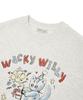 Wacky Willy Women'S Vintage Graphic Semi-Oversized Sweatshirt Oatmeal