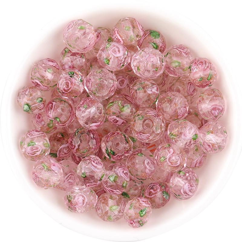10 Stück 8 10 12mm Lampwork Abakusperlen Bunte geschliffene Kristallglasperlen Für DIY Bastelarmbänder Ohrringe Schmuckzubehör