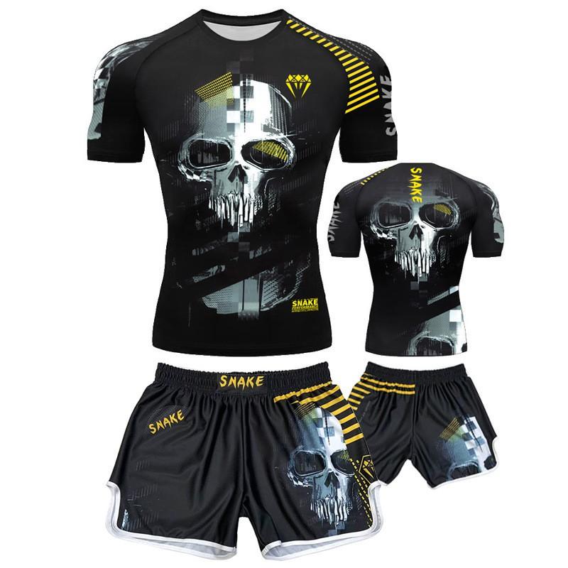 Men Quick Dry Breathable Cycling Jersey Set Short Sleeve Training Suit Gym Workout Riding