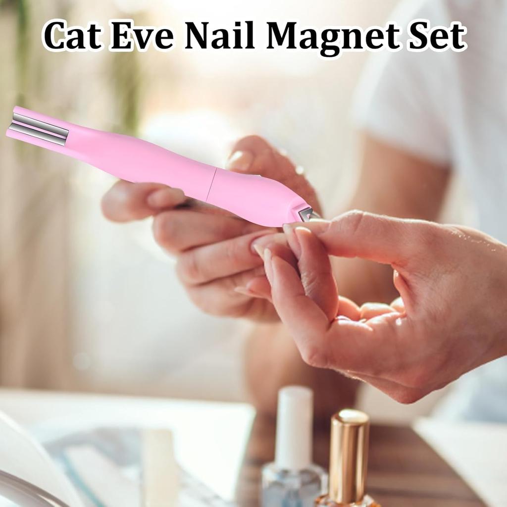 Cat Eye Magnet for Nails, Heart Cat Eye Nail , Cat Eye Suction Cat Eye Nail Suction, Suction for Nail Beauty Tools, Nail Art Tool, 13x1.4cm with