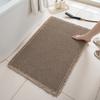 Bathroom Absorbent Carpet Waffle Non-Slip Bath Mat Soft Doormat Toilet Absorbent Beside Bathtub Wash Basin Machine-Washable Rug