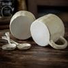 Huajianji Retro Ceramic Mug with Japanese Soup Spoon