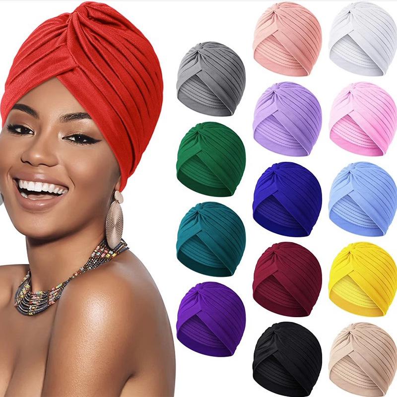 Indian Turban: Ethnic Headscarf, Postpartum & Chemo Nightcap Hat