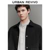UR Herren Herbst Snap-Button Jacke mit großen Taschen