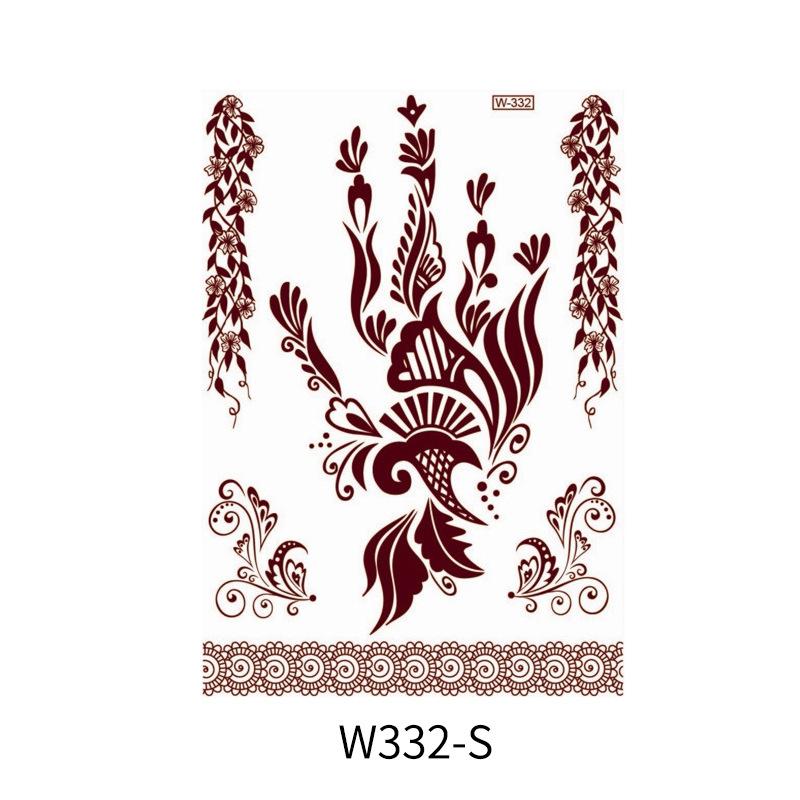 Beauty Sticker Vermilion Lace Tattoo Sticker Waterproof Tattoo Sticker