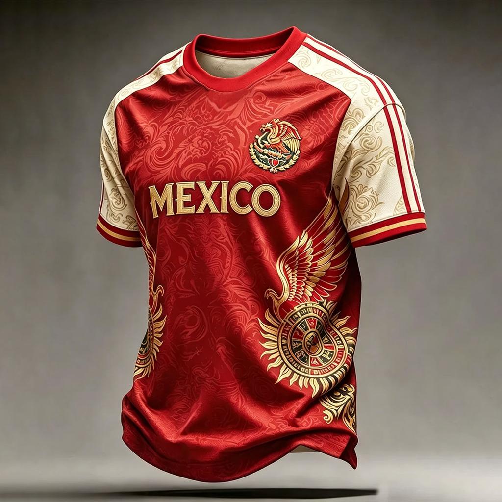 Soccer Jerseys for Men Women Mexico Print 2026 Jersey Shirts Athletic Training Jersey Casual T Shirts