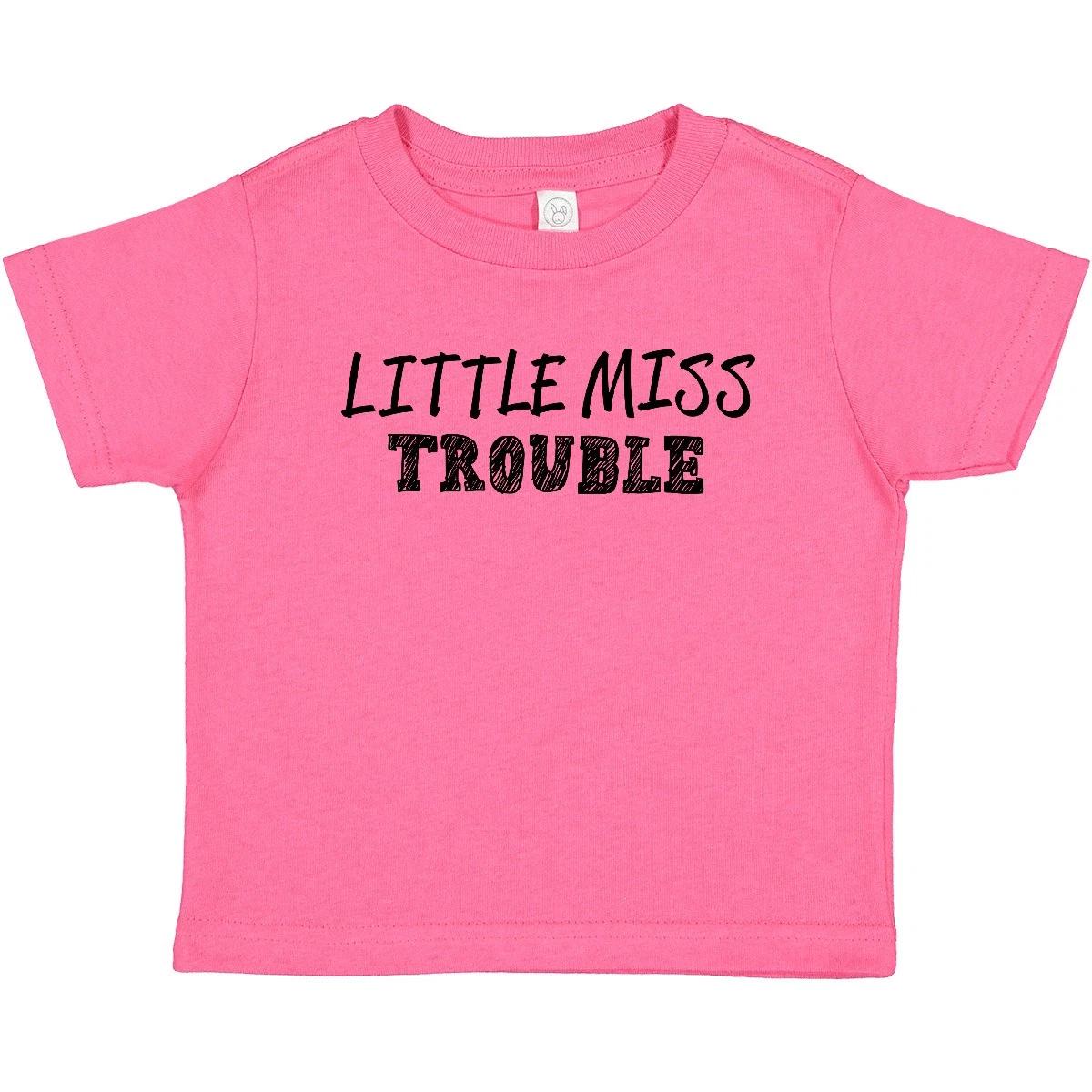 

Inktastic Little Miss Trouble Baby kids boys T-Shirt Children Girl Humor Toddler Silly Fun 150