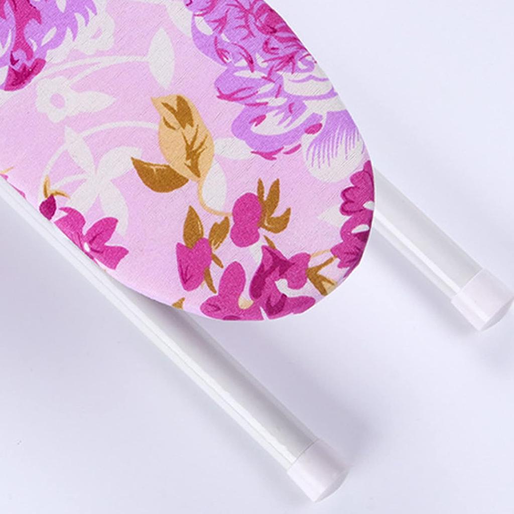 HisiLucky Mini Ironing Board Tabletop Portable Collar Ironing Board with Folding Legs for Household Dormitory Laundry Rooms, Pink