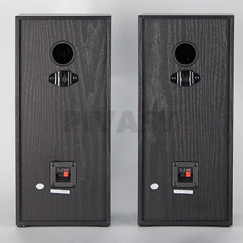 4 Inch Subwoofer Speaker HiFi Passive Bookshelf Speaker Three-Way Surround Sound Speaker Sound Box 60W Power Speaker A Pair