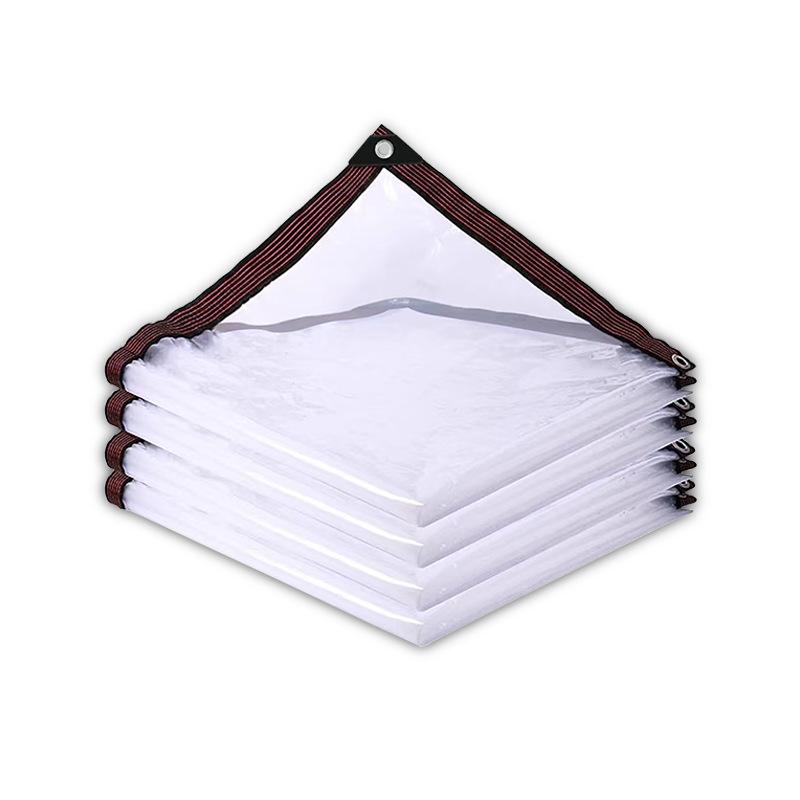 Clear Rainproof Outdoor Canopy - Transparent PE Waterproof, Windproof Cover for Balconies