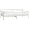 Maison Exclusive - Lit de repos avec matelas 90x200 cm Blanc Bois de pin massif