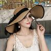 Straw hat, raffia sun hat, sun protection, large edge to show the face, small hat, trendy versatile fashion beach hat