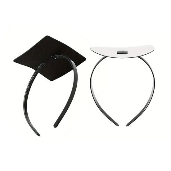 1/2Pcs Graduation Cap Headband with Adhesive Felt, Easy To Install Adjustable Graduation Hat Stabilizer, Graduation Ceremony Hat Holder