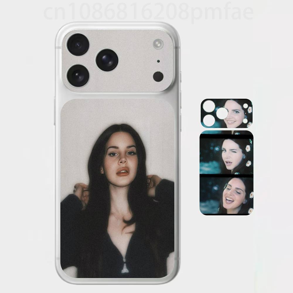 

L-Lana Del Rey S-Singer 3D Full Body Skin Decal for iPhone 17/Pro Max/Air, Color Rear Protective Sticker iPhone17promax