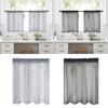 Curtains with Eyelets Living Room Semi-Transparent Voile Polyester Eyelet Curtain Transparent Curtain for Bedroom