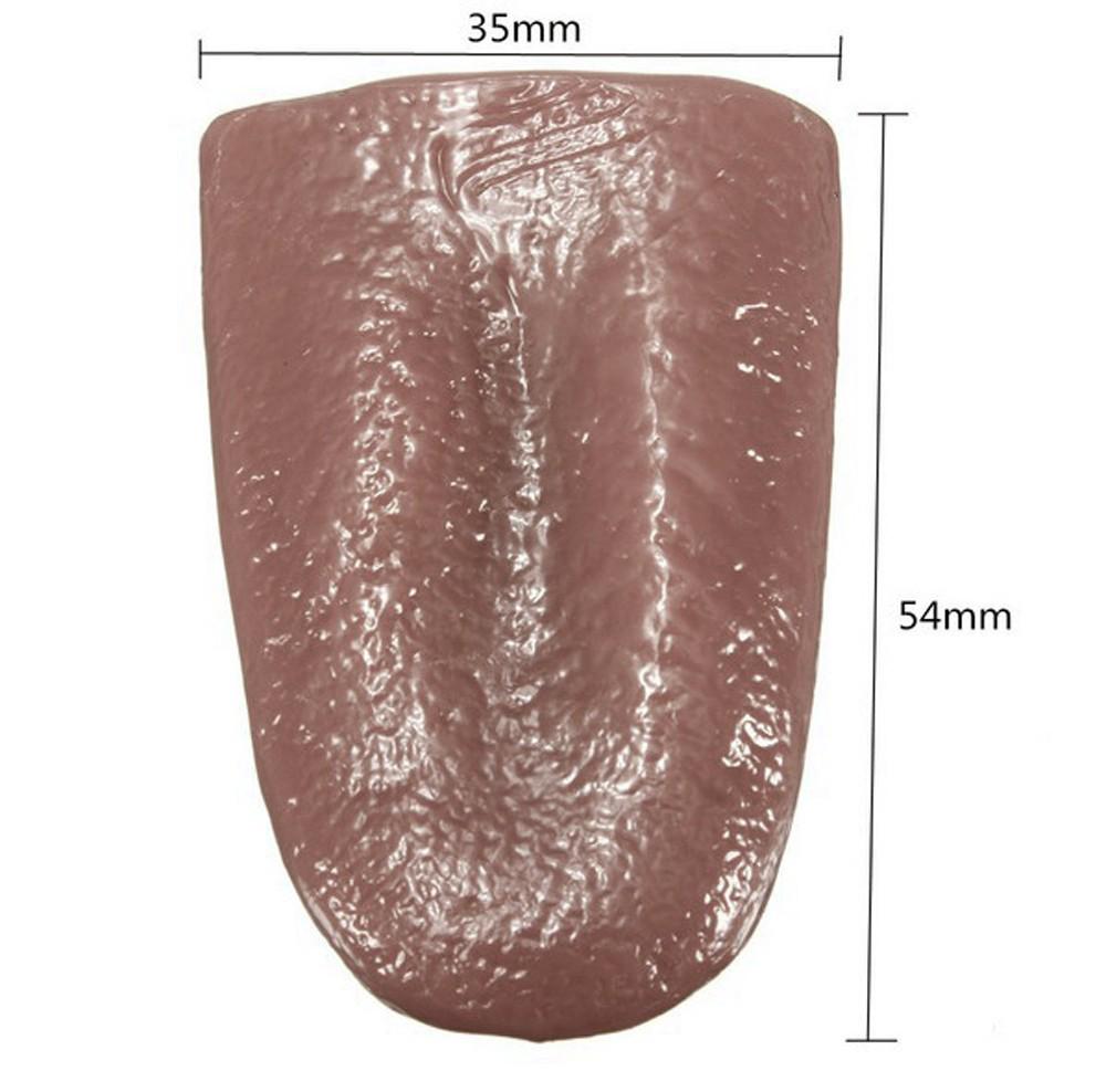 Kuso língua truque magia horrível língua falsa língua realista brinquedo de elasticidade