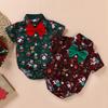 Christmas Baby Romper with a Handsome Bow Tie, Short-Sleeved Jumpsuit Baby Christmas Clothes