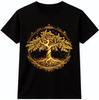 Tree of Life Graphic T-Shirt Celtic Spiritual Fantasy Nature Art Tee