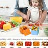 Lunch Box silikonowy nieprzywierający dla dzieci Pojemnik na sos z pokrywką Lunch Box małe akcesoria Tacka na kostki lodu