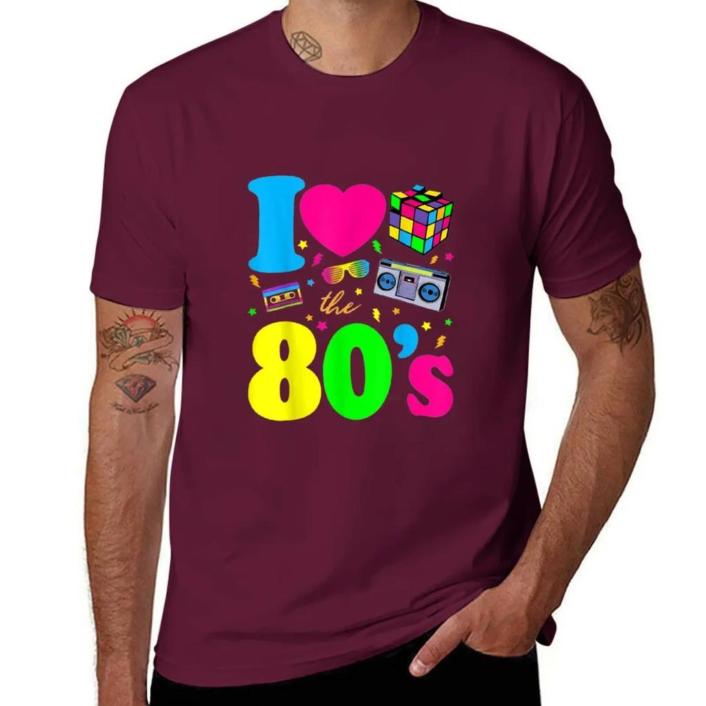 I Love The 80s Clothes for Women and Men Party Funny T-Shirt shirts graphic sports fans quick-drying Men's cotton t-shirt