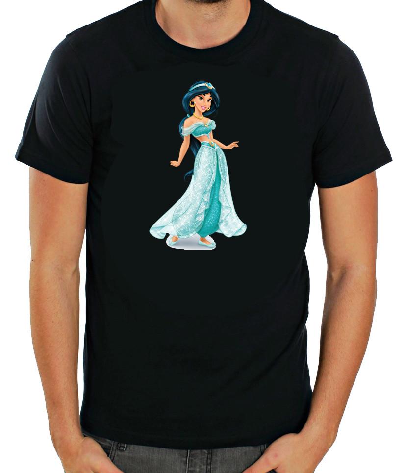 Disney princess characters Short Sleeve White T Shirt Men R100 S
