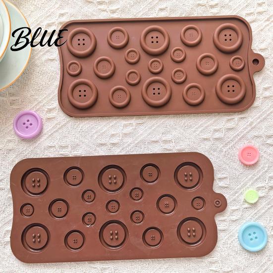 Flexible Crafting Molds Button Silicone Mold, Food Grade Non Stick Chocolate Candy Making Casting Easy Release Mold Tray, for DIY Baking And Projects