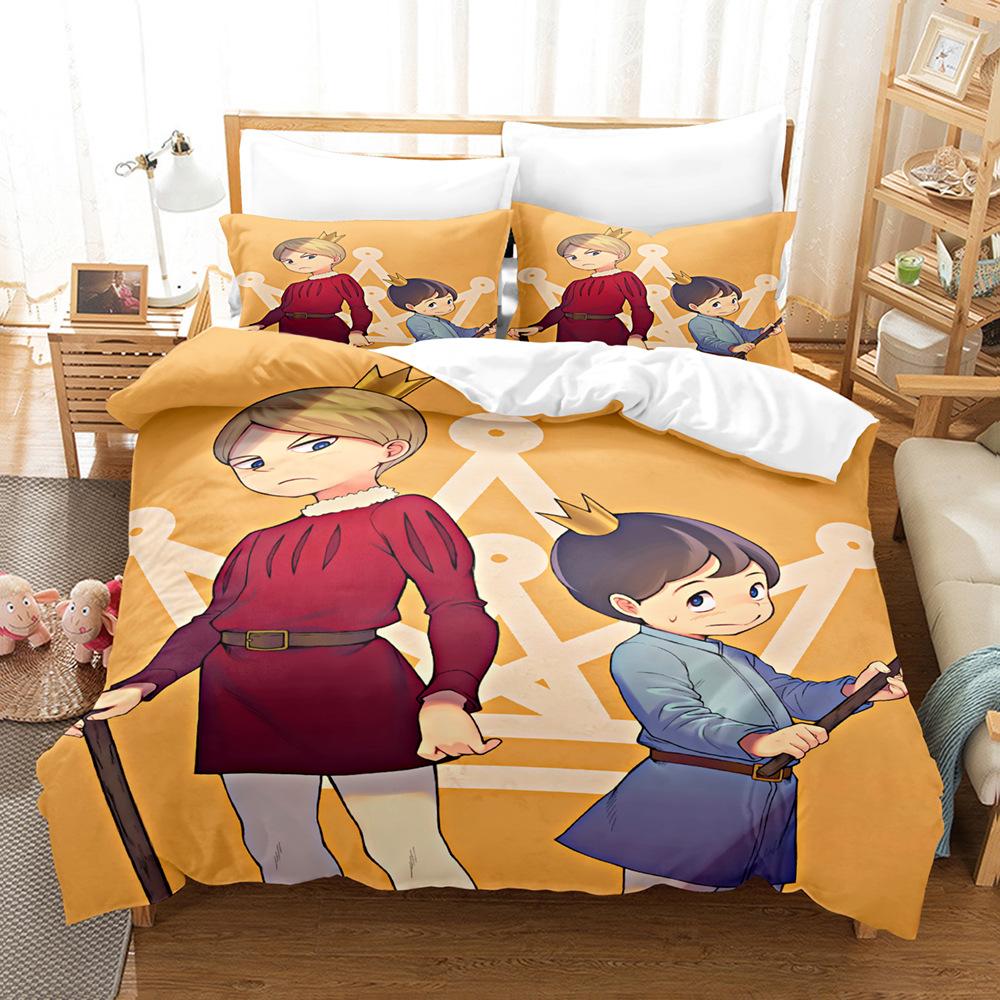 Cartoon Anime Ranking of Kings Bedding Sets 2Pcs With Zipper, 3D Printed Reversible Duvet Cover Set with Pillowcases 75*50cm