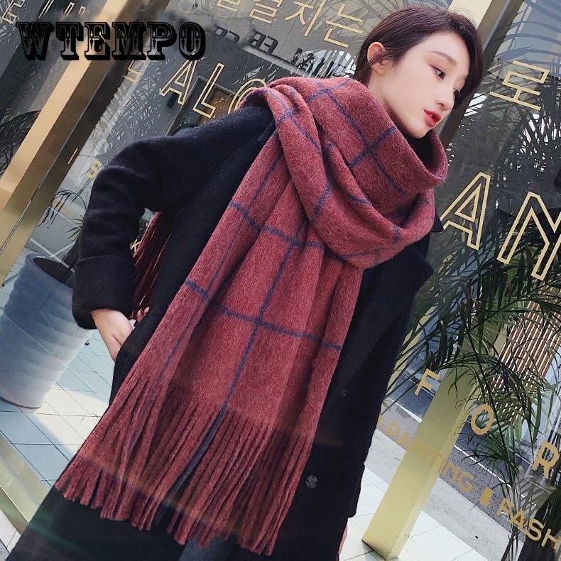 

Шарф женский с запахом, однотонные женские длинные кашемировые шарфы на голову