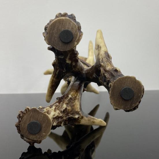 Deer Antler Candlestick Ornament Resin Crafted Artistic Design Figure Artisanal Candlestick Decor