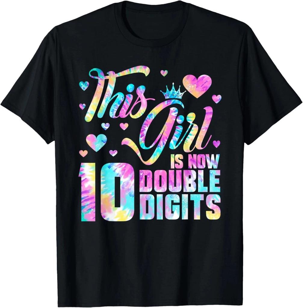 Geschenk zum 10. Geburtstag Dieses Mädchen ist jetzt 10 Zweistellig Tie-Dye T-Shirt