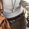 Blogger-Style Water Bottle Pendant Necklace with Safety Buckle - Minimalist Metal Chain for Women