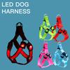 Manufacturer  Outdoor Nylon Adjustable Custom Rechargeable Led Dog Harness