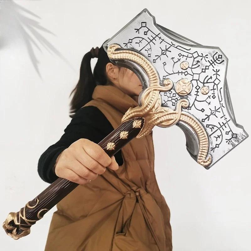 92cm Kratos Axe Katana God of War 4 Cosplay Prop Athena Leviathan Blade Sword Chaos Real Size Japanese Katana Samurai Sabre Toy
