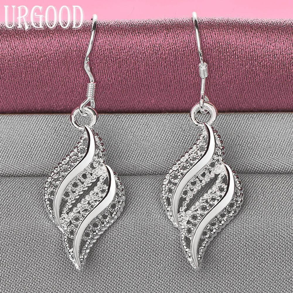 925 Sterling Silver Fashion Pendant Earrings Wedding Jewelry