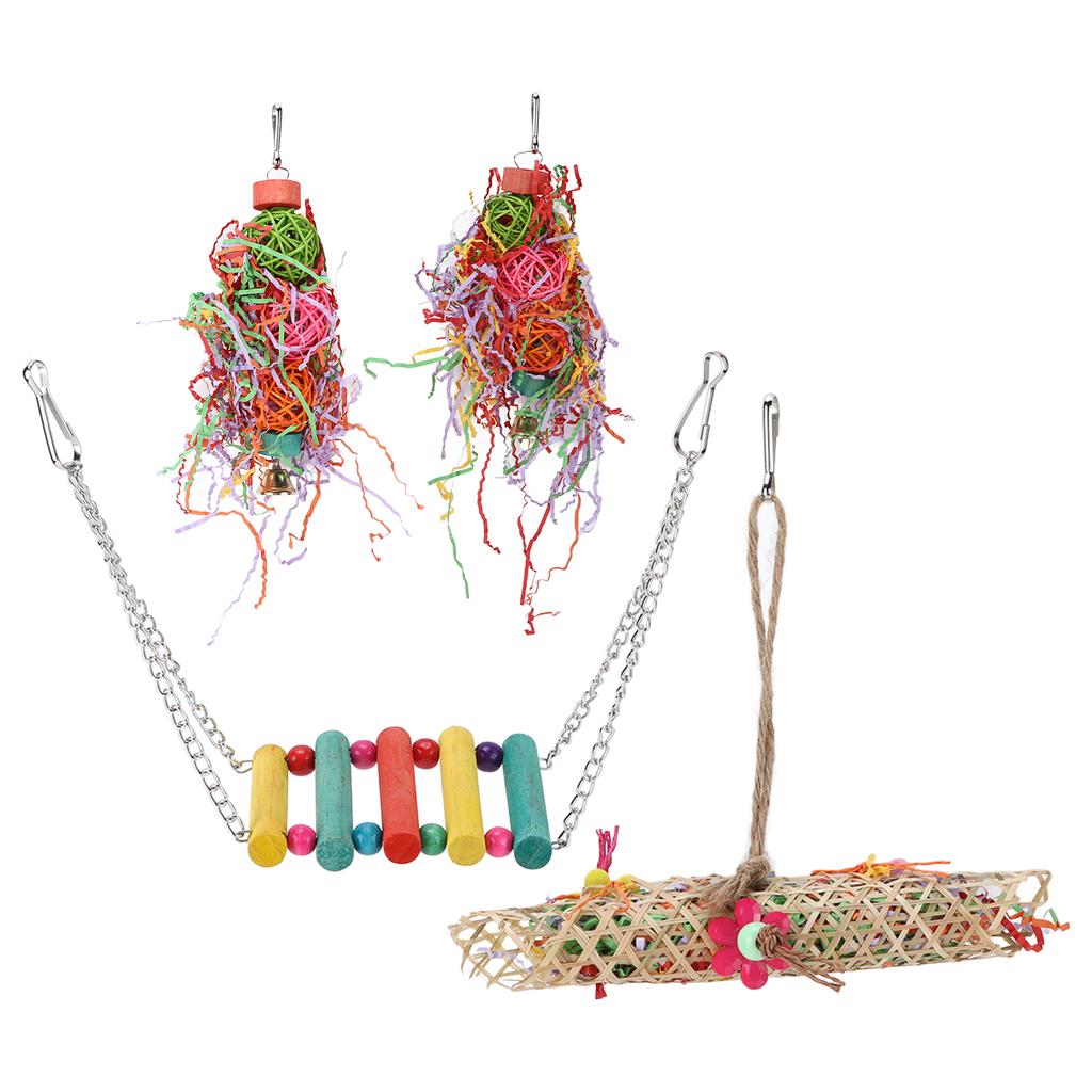 Spielzeug zum Zerkleinern von Vögeln, zum Kauen von Vögeln, zum Aufhängen von Spielzeugen für kleine Sittiche, Nymphensittiche, Wellensittiche
