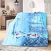 Frozen Cartoon Print Flannel Blanket for Bedrooms Chairs Picnics Travel Sofas Beds Home Decor Extra Large Gift for Kids