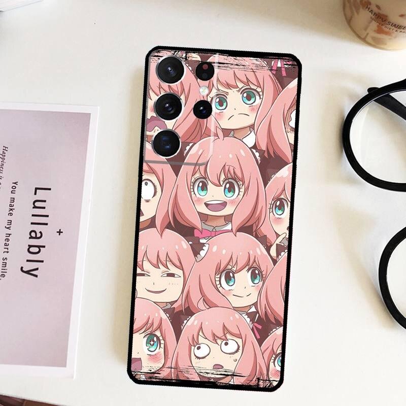 Puzdro Spy X Family pre Samsung Galaxy S22 Plus S21 Ultra S20 FE S8 S9 S10 Note 10 Note 20 Ultra Kryt